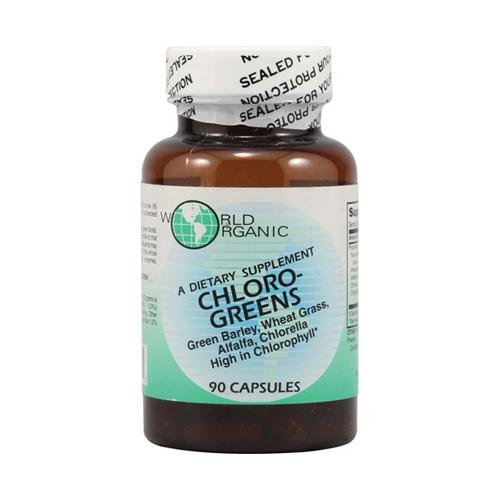 World Organic Chloro Greens -- 90 Capsules