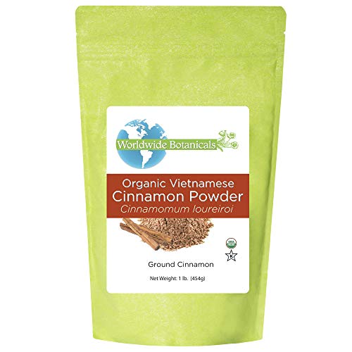 Worldwide Botanicals Organic Cinnamon Powder - Premium Ground Ci