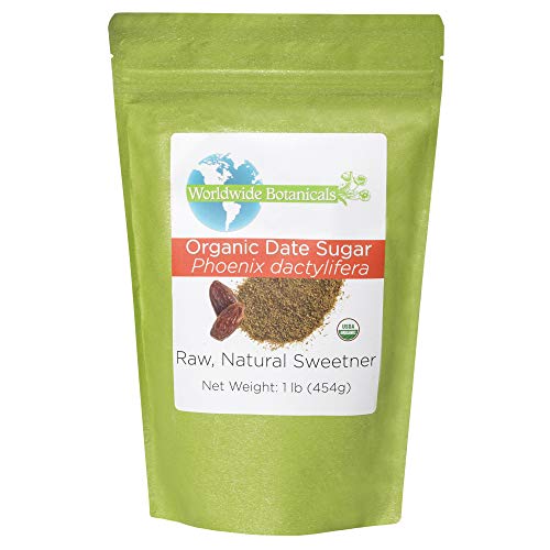Worldwide Botanicals Organic Date Sugar - 100% Pure Dried Dates,