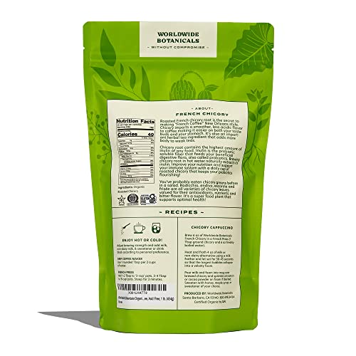 Worldwide Botanicals Organic French Chicory Root - Dark Roast, B