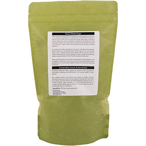 Worldwide Botanicals White Sage – 100% Pure California Whole Lea