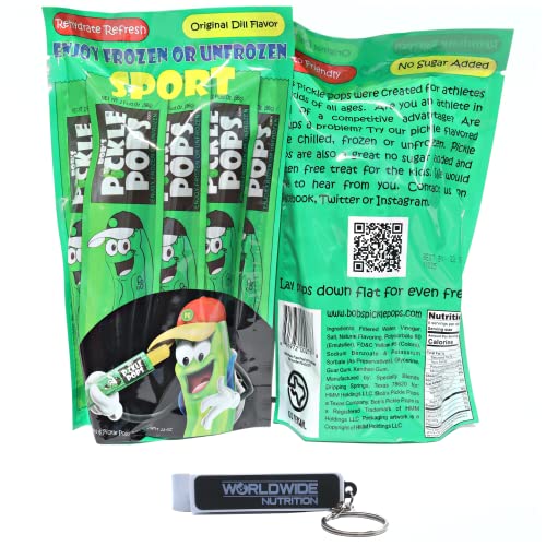 Bobs Original Dill Pickle Juice Pops Sport - Electrolyte Freeze...