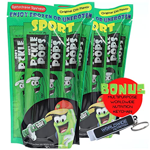 Bobs Original Dill Pickle Juice Pops Sport - Electrolyte Freeze...