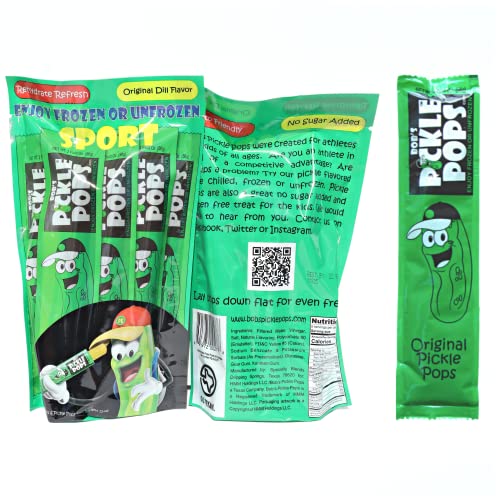 Bobs Pickle Pops Original Dill - Keto Electrolytes Freezer Pops ...