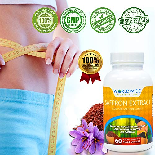 Worldwide Nutrition 100 Percent Pure Saffron Extract Dietary Sup