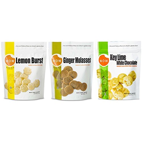 Wow Baking Company Cookies, Lemon Burst, Ginger Molasses, Key Li