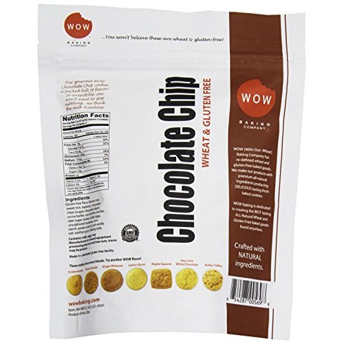 Wow Baking Gluten Free Chocolate Chip Cookie, 8 Oz