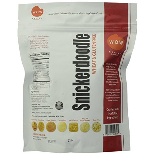 Wow Baking Company Gluten Free Cookies, Snickerdoodle, 8 Oz