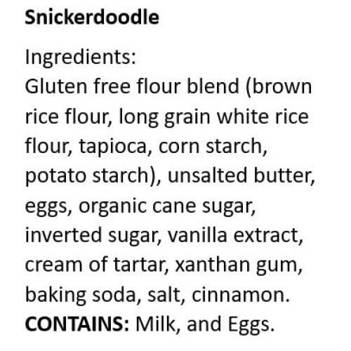 WOW Baking Company Gluten-Free Cookies, Snickerdoodle, 2.75 Ounc...