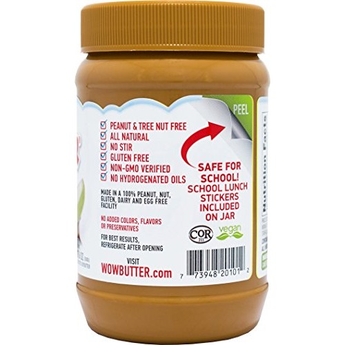 Wowbutter Natural Peanut Free Crunchy 1.1Lb Jar