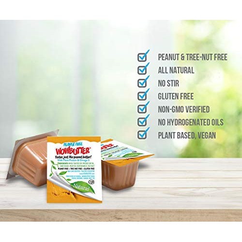 Wowbutter Natural Peanut Free Creamy 4.4Lb Jars, 2 Pack