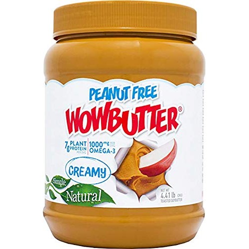 Wowbutter Natural Peanut Free Creamy 4.4Lb Jars, 2 Pack