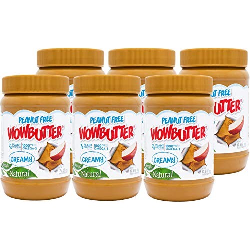 Wowbutter Natural Peanut Free Creamy 6X1.1Lb Jars