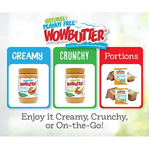 Wowbutter Natural Peanut Free Creamy 6X1.1Lb Jars