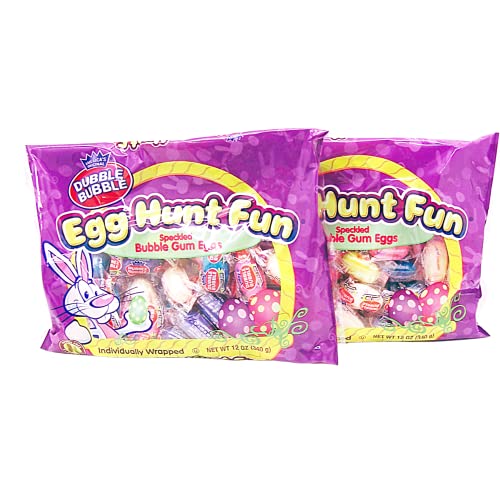 Egg Hunt Fun Chewing Gum, Speckled Bubble Gum Eggs, Easter Baske...