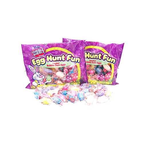 Egg Hunt Fun Chewing Gum, Speckled Bubble Gum Eggs, Easter Baske...
