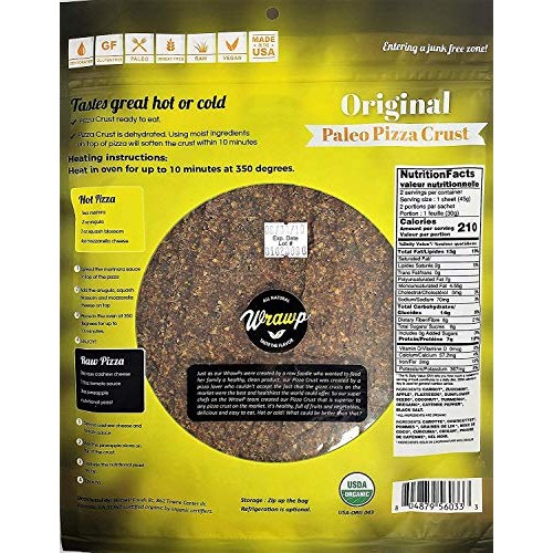Paleo Pizza Crust | 3 Pack Original Flavored Organic Gluten Free