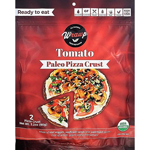 Paleo Pizza Crust | 3 Pack Tomato Flavored Organic Gluten Free,