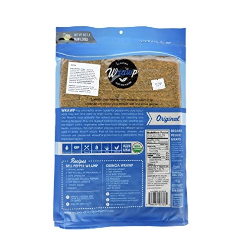 Wrawp Organic Veggie Flatbread, Original, 5.6 Ounce