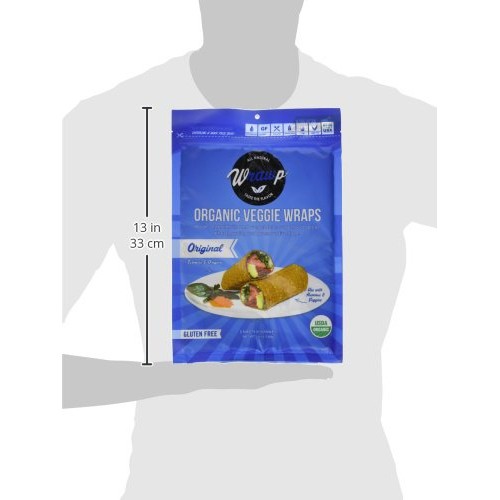 Wrawp Organic Veggie Flatbread, Original, 5.6 Ounce