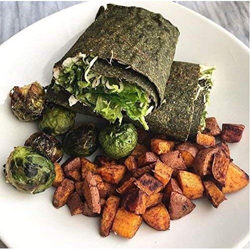 Wrawp Organic Veggie Wraps -Mini Raw Vegan Spirulina Flat Bread