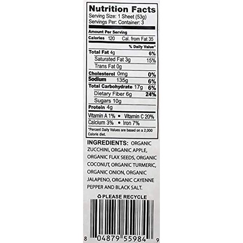 Wrawp Spicy Veggie Wraps 8 Pack Raw Organic Veggie Wrap Flatbrea