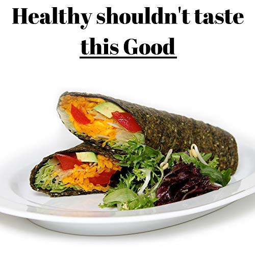 Wrawp Spicy Veggie Wraps 8 Pack Raw Organic Veggie Wrap Flatbrea