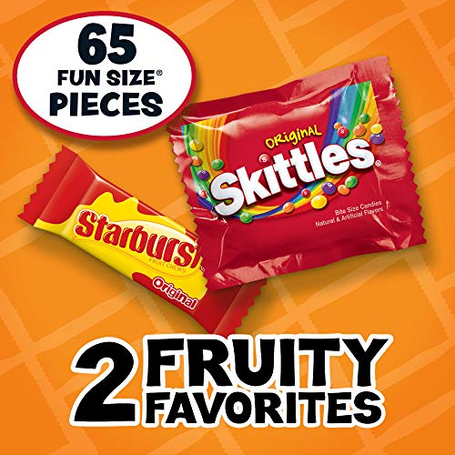 Skittles &Amp; Starburst Candy Fun Size Variety Mix 31.9-Ounce Bag