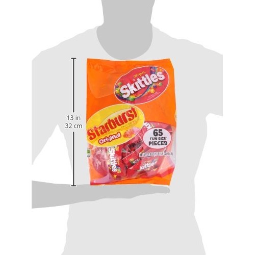 Skittles &Amp; Starburst Candy Fun Size Variety Mix 31.9-Ounce Bag