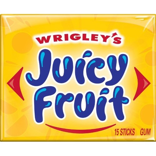Juicy Fruit Original Chewing Gum, 15 piece pack 20 Packs