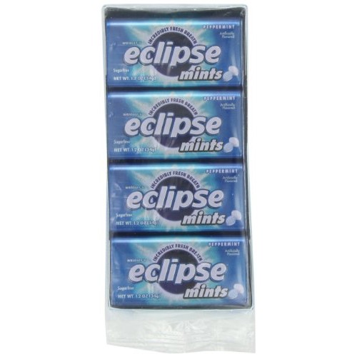 Wrigleys Eclipse Mints Peppermint, 1.2 oz. Pack of 8