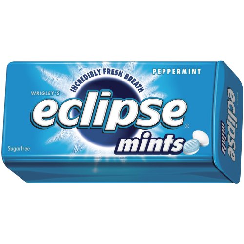 Wrigleys Eclipse Mints Peppermint, 1.2 oz. Pack of 8