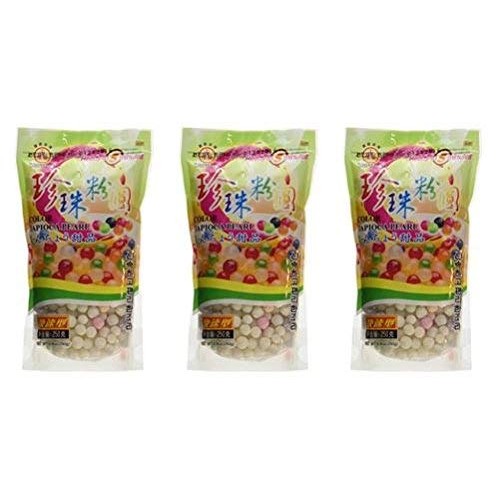Wufuyuan - Colorful Tapioca Pearls 8.8 Oz Pack Of 3