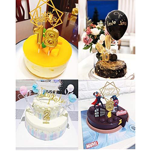 2.76 Large Extended Xxl Multi-Color Gold Glitter Happy Birthda
