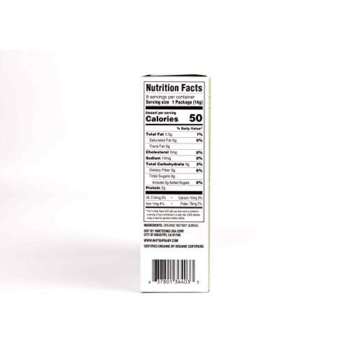 3Pk 8X Organic Quinoa Infant &Amp; Baby Cereal Travel Packs W/Natura