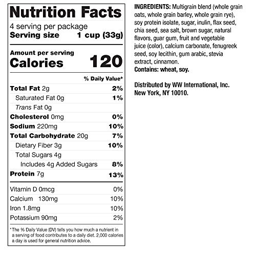 Ww Maple Brown Sugar Instant Oatmeal - 3 Smartpoints - 2 Boxes