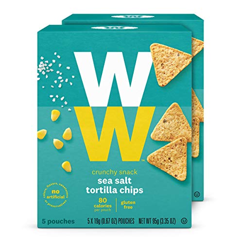 Ww Sea Salt Mini Tortilla Chips - 2 Smartpoints - 2 Boxes 10 Co