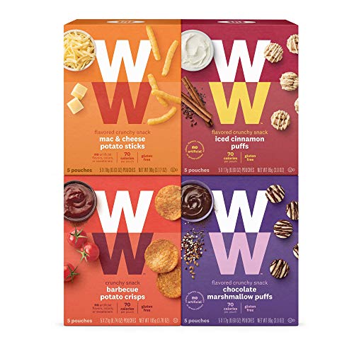 WW Sweet and Savory Crunchy Variety Pack, Barbecue, Mac & Cheese...