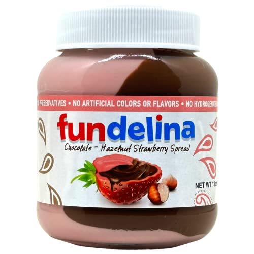 One 13 oz Jar of Strawberry & Chocolate-Hazelnut and One 13 oz J...
