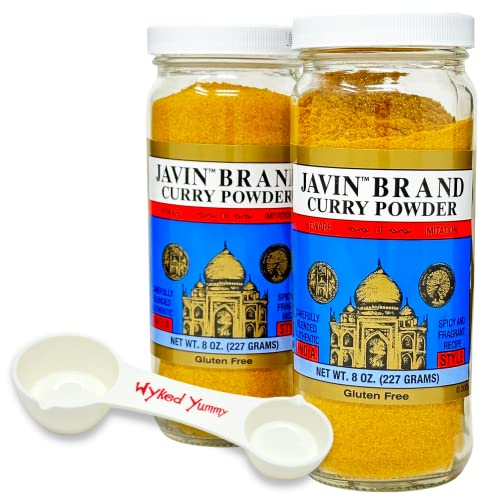 Wyked Yummy Indian Curry Powder Bundle with 2 8 oz Javin Brand...