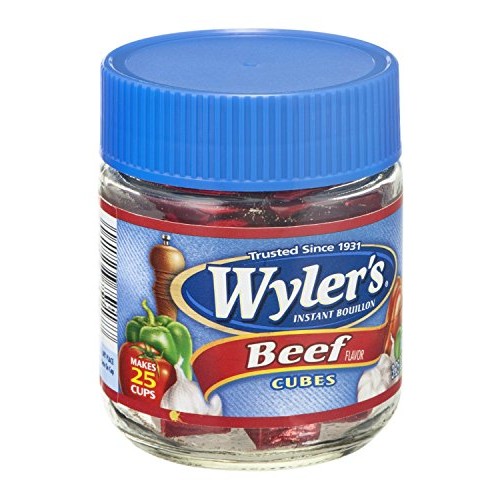Wylers Instant Bouillon Beef Cubes, 3.25 Oz Pack Of 2