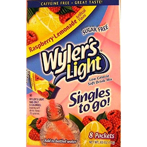 Wylers Light Singles To Go Drink Mix, Pink Lemonade, Strawberry