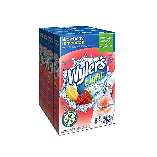Wyler’S Light Singles-To-Go Sugar Free Drink Mix, Strawberry Lem
