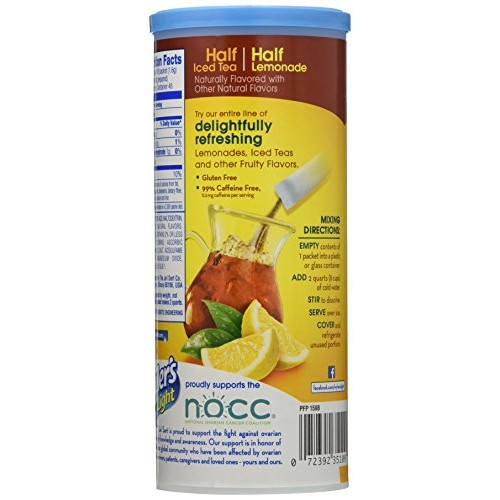 Wylers Light Canister Drink Mix - Half Iced Tea Half Lemonade W