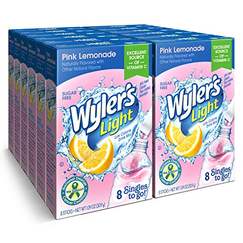 Wylers Light Singles To Go Powder Packets, Water Drink Mix, Pin