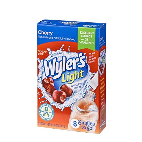 Wylers Light Singles To Go Powder Packets, Water Drink Mix, Che