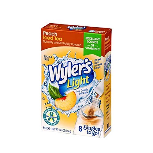 Wylers Iced Tea With Peach Singles To Go 4 Boxes 8 Drink Pack