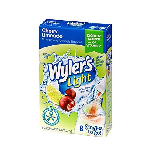 Wyler’S Light Singles-To-Go Sugar Free Drink Mix, Cherry Limeade
