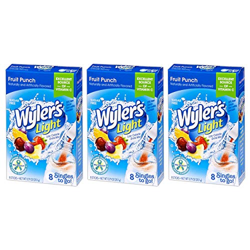 Wyler’S Light Singles-To-Go Sugar Free Drink Mix, Fruit Punch, 8