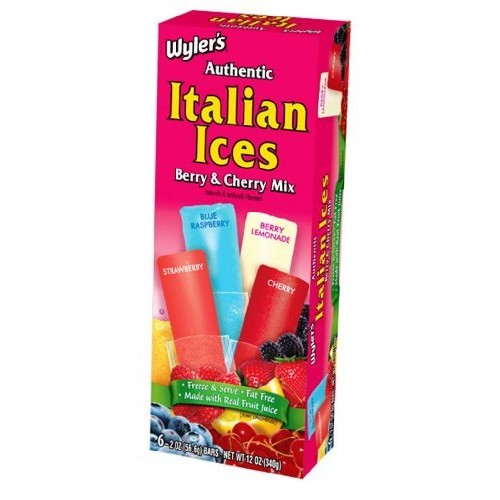 Wylers Authentic Italian Ice Variety Flavors Six Boxes Of Six